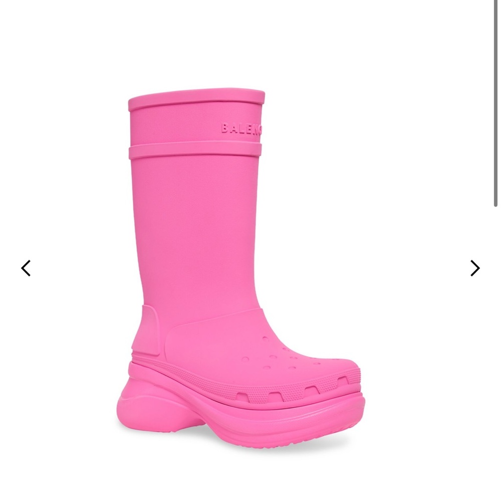 Balenciaga Pink Authentic Winter & Rain Boots - Picture 2 of 10